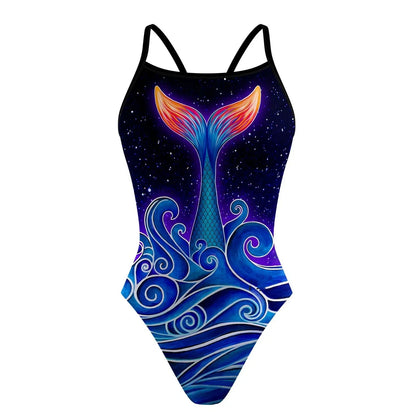 Women's One-Piece Swimsuit Backless Waist-Cinching Speed Swimming Suit Professional Training Competition Swimsuit