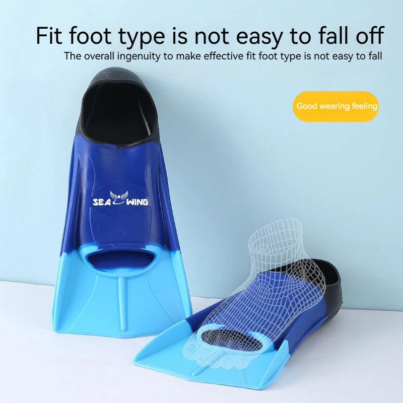 Swimming Freediving Flippers Breaststroke Non-slip Swimming Aid Training Silicone Frog Shoes Swimming Pool Aid Dual Fins