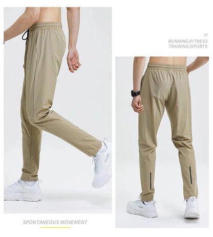 Pencil Pants Mens Gym Casual Sweatpants Pant Fishing Breathable Quick-Drying Ice Silk Outdoor Sports Cycling Jogging Training