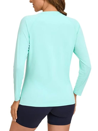 Women Long Sleeve Rashguard Swim Shirts Womens Swimwear Surf Rushguard Top Quality UV-Protection Rush Guard Tops