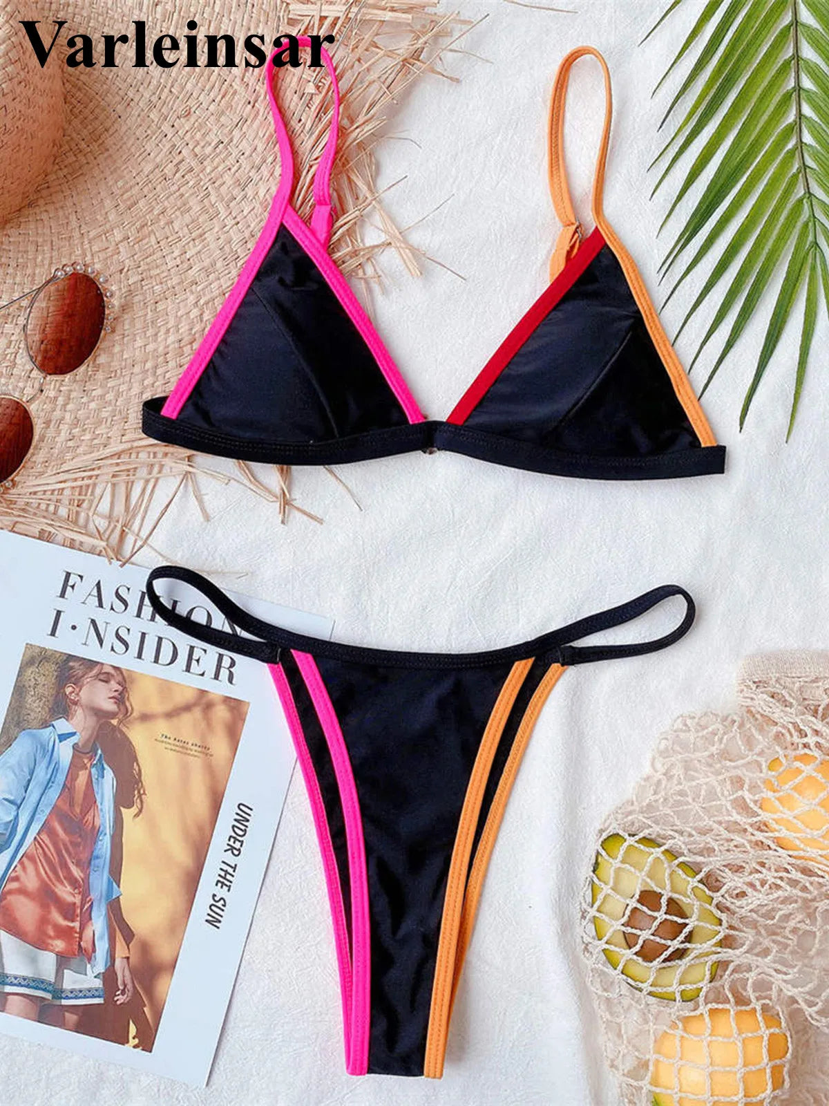 Bikini Women Swimwear Female Swimsuit Two-pieces Bikini set High Leg Cut Thong Bather Bathing Suit Swim