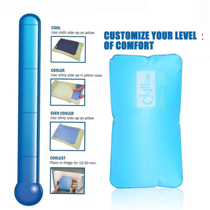 Summer Cooling Ice Pillow Cool Bed Mat Pad Relax Muscle Help Sleeping Pad Mat Travel Pillow Office Comfort Ice Pillow Aid Sleep