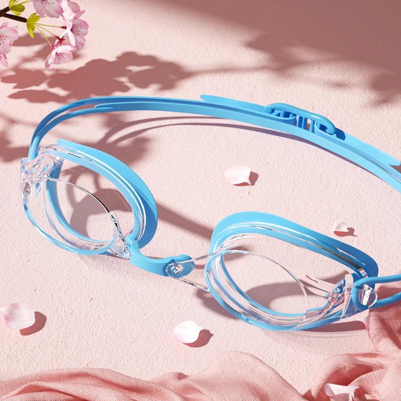 Unisex Professional Swimming Goggles for Adults Anti-fog Waterproof HD View Swim Goggles Colorful and Clear Lens to Choose