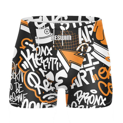 Swim Boxers Summer Swimming Trunks Men's Swim Jammer Surf Shorts Endurance Athletic Training Swimsuit Pants GYM Swimwear Beach Tights Shorts