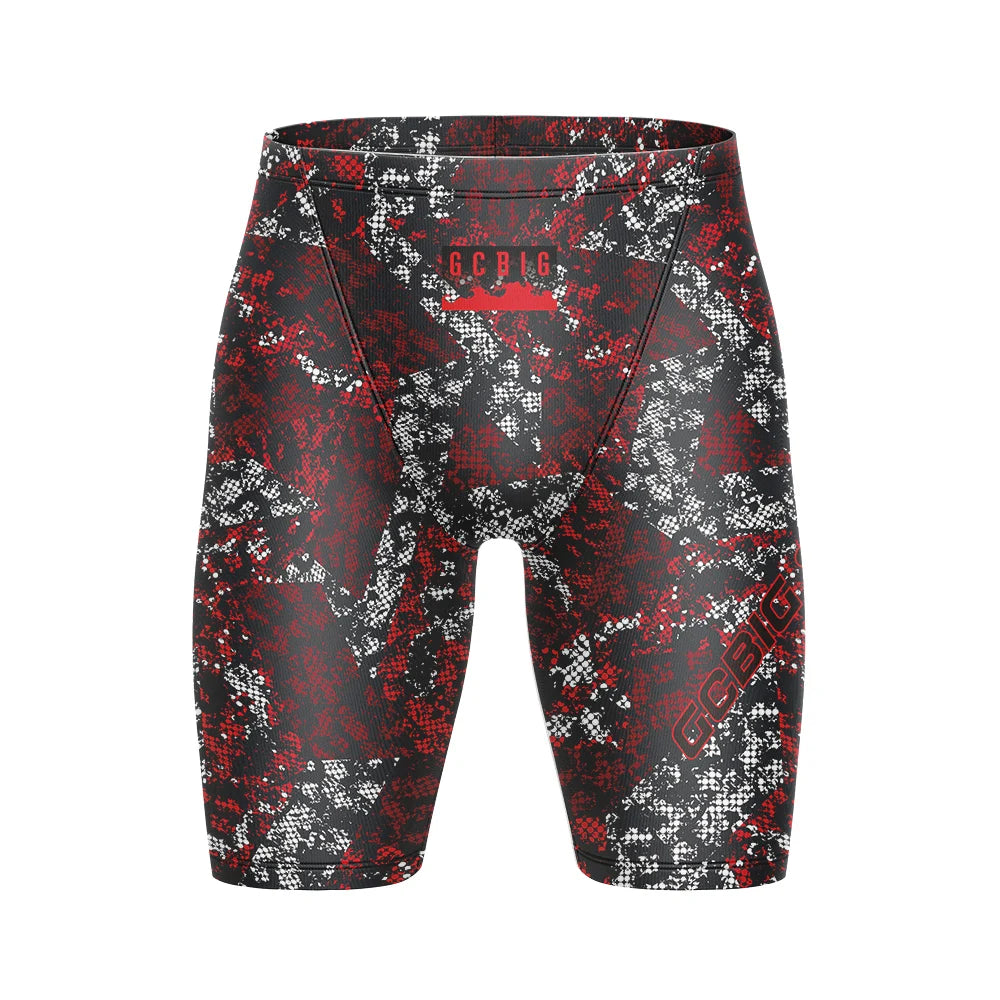 Mens Jammer Swimsuit Athletic Training Trunks Bathing Suit Durable Training Swimming Shorts Summer Surfing Diving Swimwear