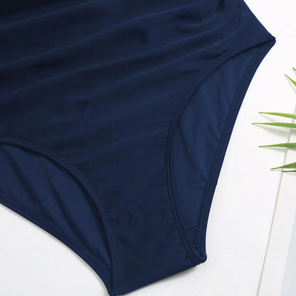 High Neck Swimwear Women One Piece Swimsuit Female Solid Bathers Bathing Swimming Swim Suit Beachwear Bodysuit