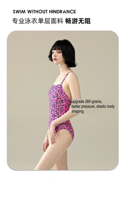 5 Designs Women Professional One-Piece Swimsuit Swimwear