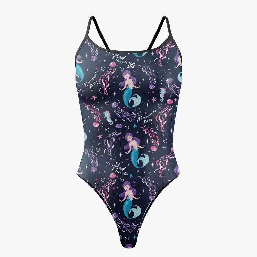 Swimsuits Women One-piece Back Swimsuit Open Water Functional Training Swimsuit Summer Surf Deck Comfortable Swimminggown