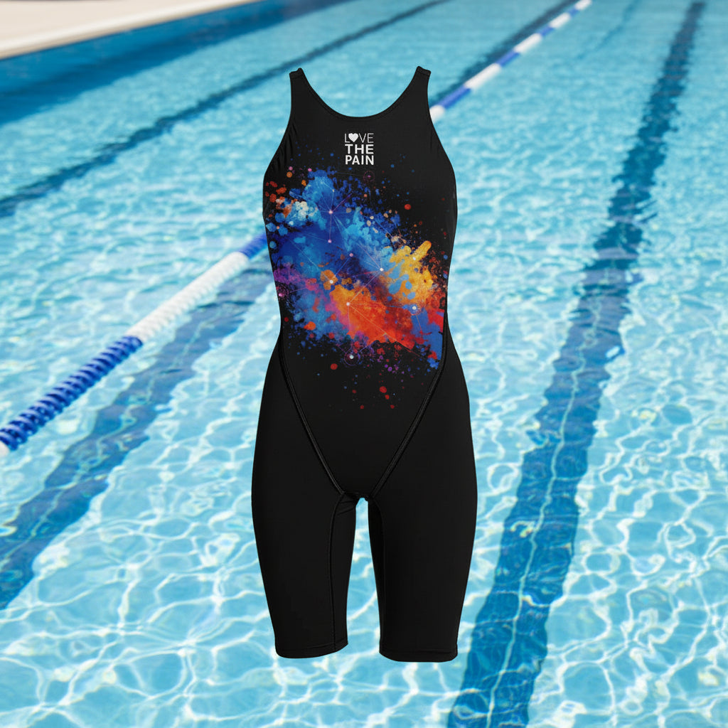 Competition Training Swimwear Tech Suits Neck to Knee Tech Suits Women Open Back Comfort Straps Swimsuit Jumpsuit Swimsuit