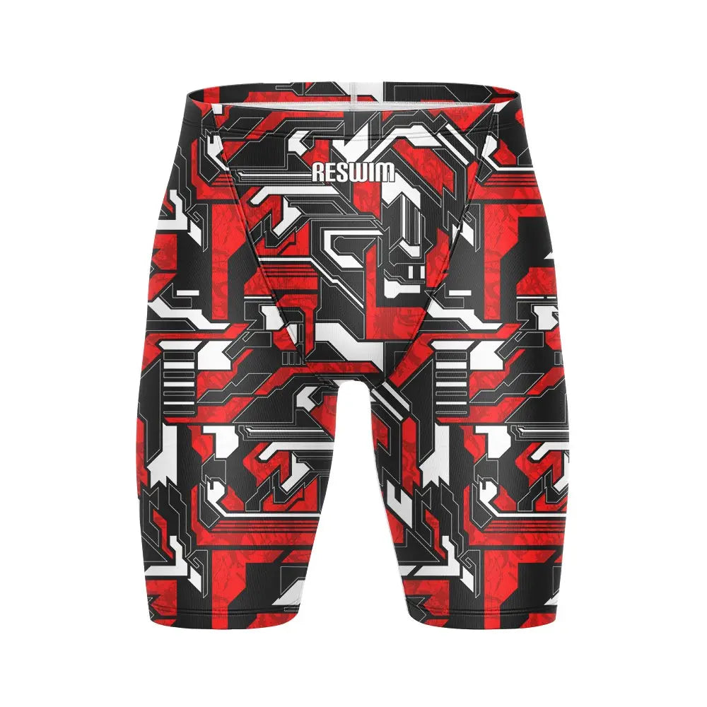 Swimming Trunks Beach Tights Shorts Men's Swim Jammer Shorts Athletic Training Swimsuit Short Quick Dry Lycra Surfing Pants