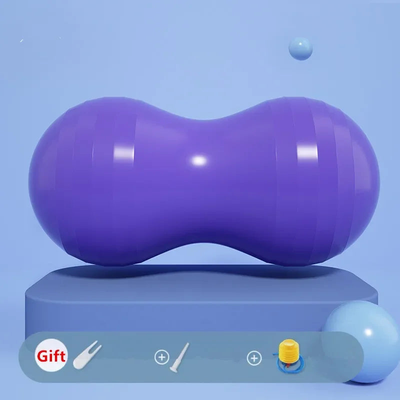 Peanut Ball Yoga Pilates Ball Anti Burst Physio Therapy Exercise Ball For Balance Labor Birthing Home Weight-Bearing 200kg