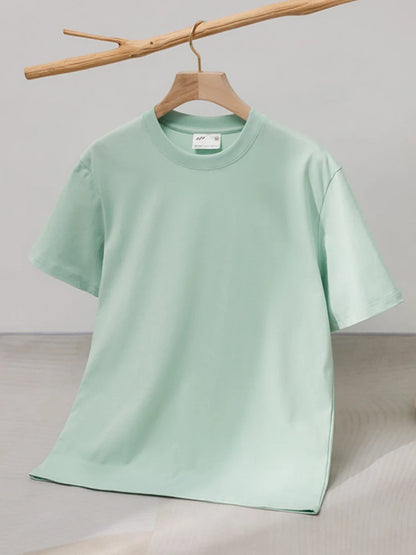Women T Shirt Cotton 100℅ Summer Basic Tee Short Sleeve Tops Loose T-shirt Casual Women's White Basic T Shirts For Women