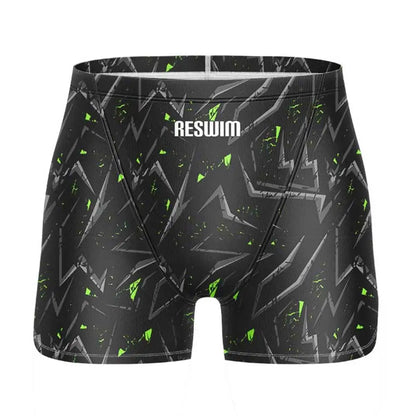 Men's Swim Jammers Swimsuit Surf Trunks Beach Tights Shorts Summer Quick Dry Lycra Surf Swimming Pants Gym Jammer Swimwear