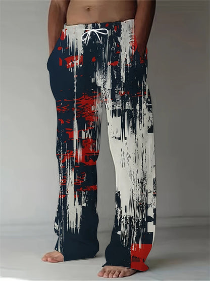 Pants Men's Graffiti Sweatpants 3D Printed Casual Athletic Jogging Pants Y2k Men's Outdoor Beach Breathable Pants