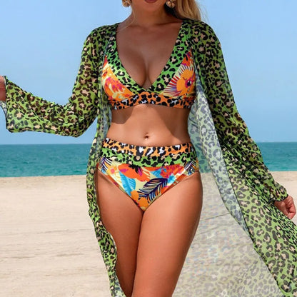 Bikinis Female Swimsuits Women Three-Piece Swimwear Beach Swimming Wear Bathing Suits Brazilian Bikini Set Pool Bather