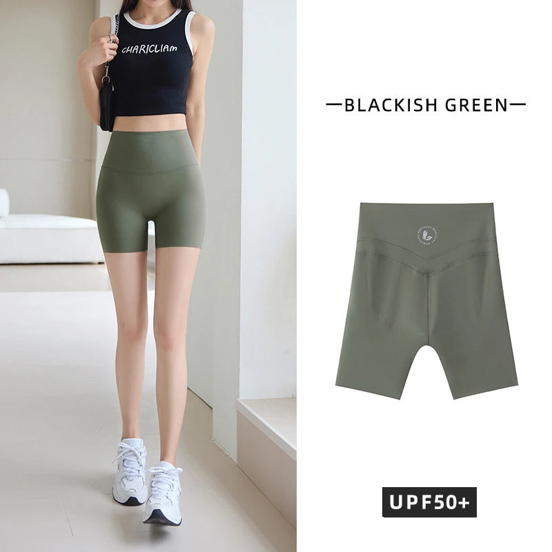 Thin Sharkskin Push Up Mini Shorts Women Slim Tight Butt Lifter Safety Shorts Sport Fitness Yoga Cycling Shorts