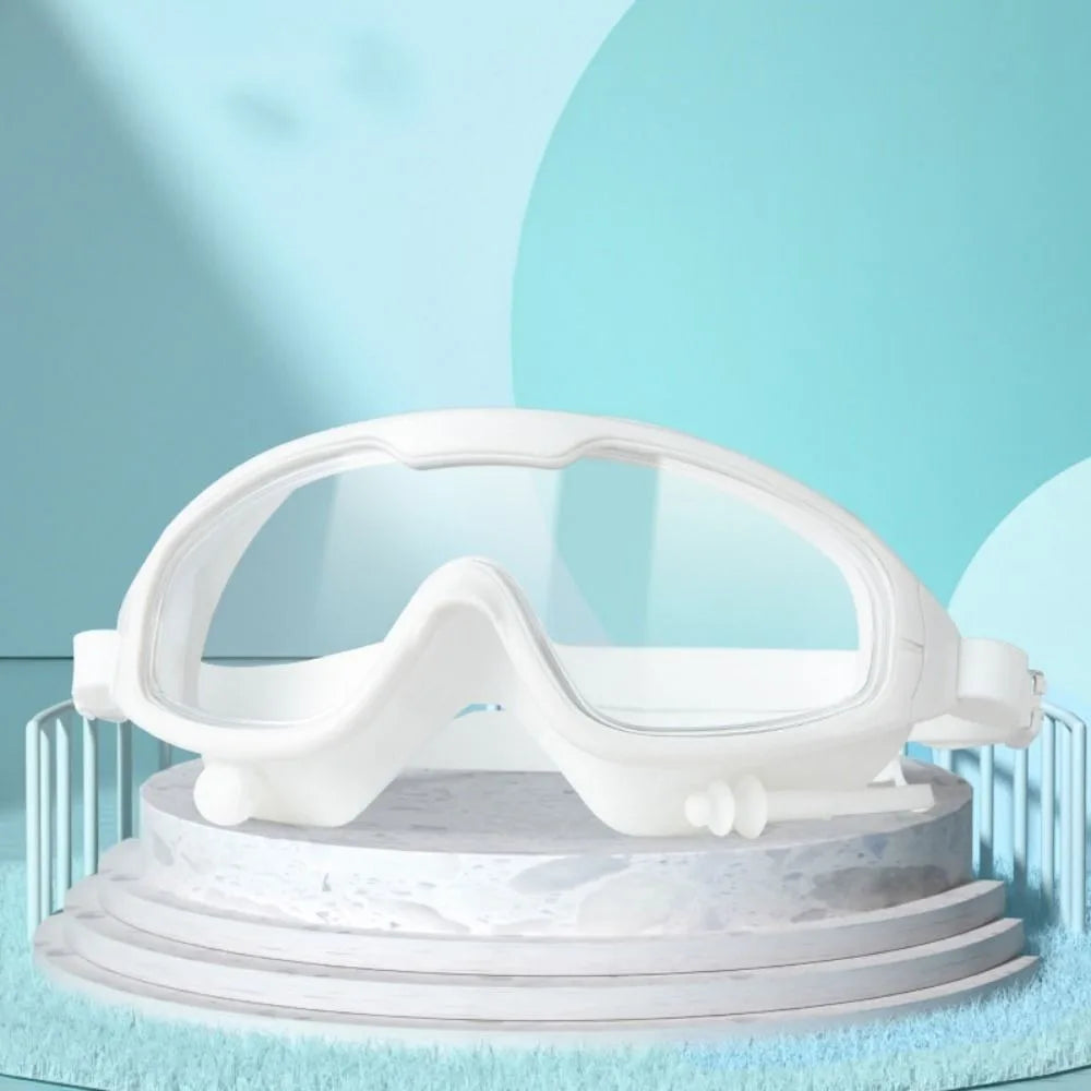 Swimming Gear Big Frame Swimming Goggles Anti Fog Wide View Swim Glasses Elastic Soft Swimming Eyewear Swimming Pool