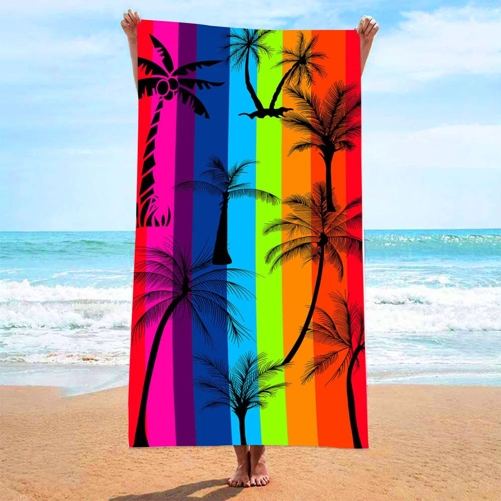 Microfiber Blanket Quick Drying Beach Towels Oversized Printing Towel Super Absorbent Pool Towel Blanket Boho Absorbent Towel