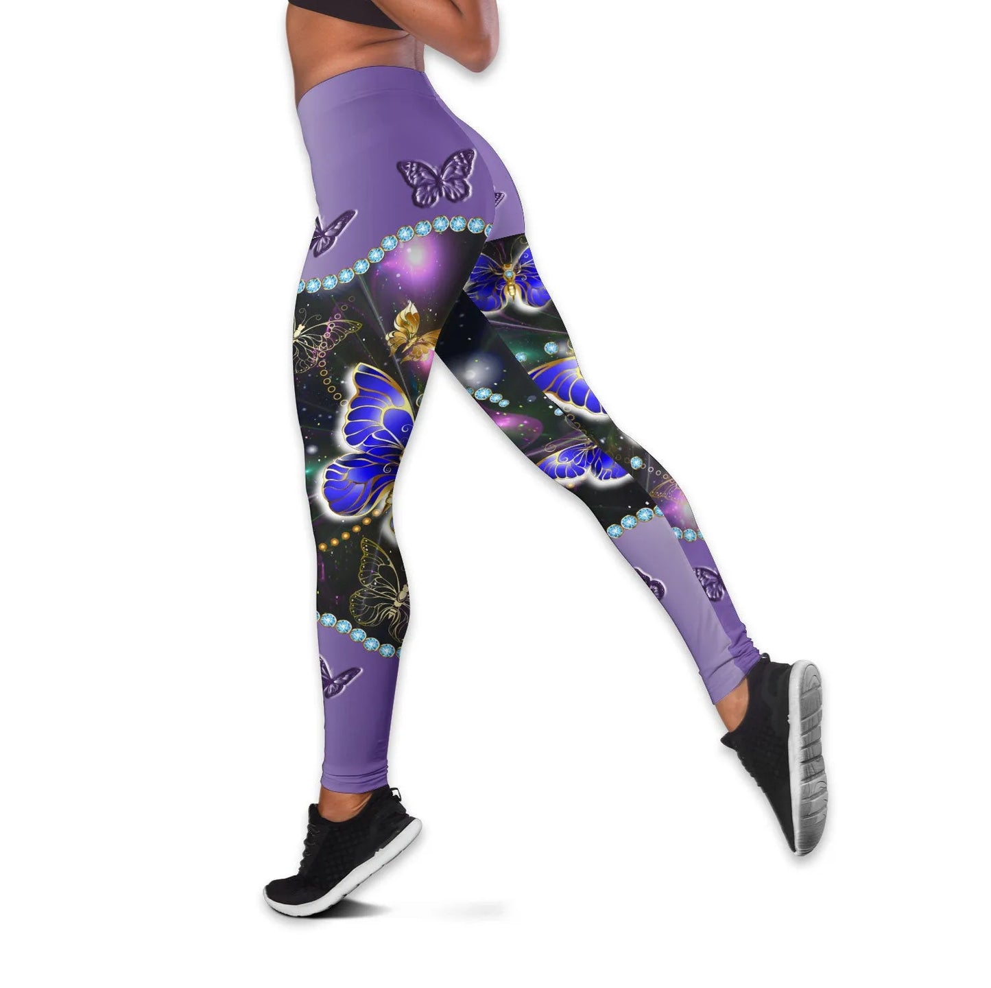 Butterfly 3D Printed Women's Leggings Fitness Female Full Length Leggings yoga Running Pants DDK104