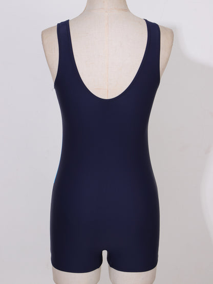 Womens One-piece Suits Rash Guard Shorty Wetsuits Swimsuit Sleeveless Removable Pads Open Back Swimwear Surfing Beachwear