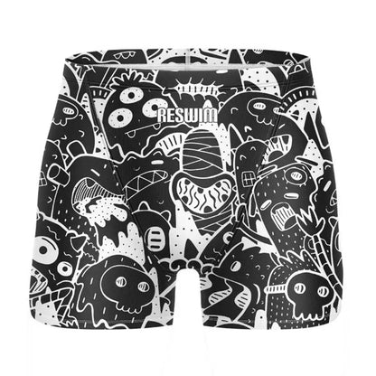 Swim Boxers Summer Men's Swimm Shorts Jammer Swimsuit Short Chlorine Resistant Swimwear Swimming Trunks Beach Tights Gym Surfing Pants