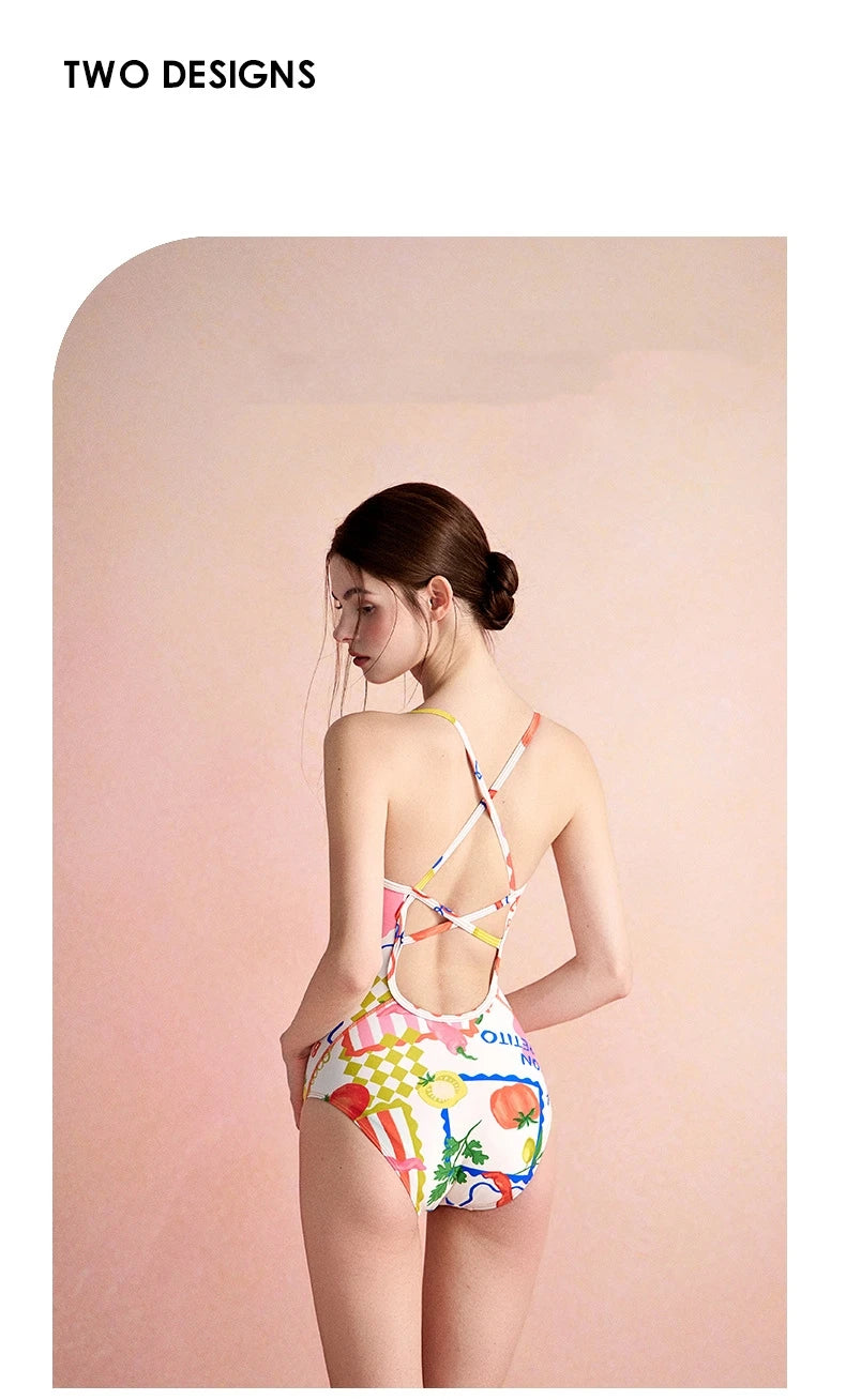 Women UV Protection One Piece WaterProof Sports Surfing Beach SwimWear Female Professional Quick-Dry Bathing Push Up SwimSuit