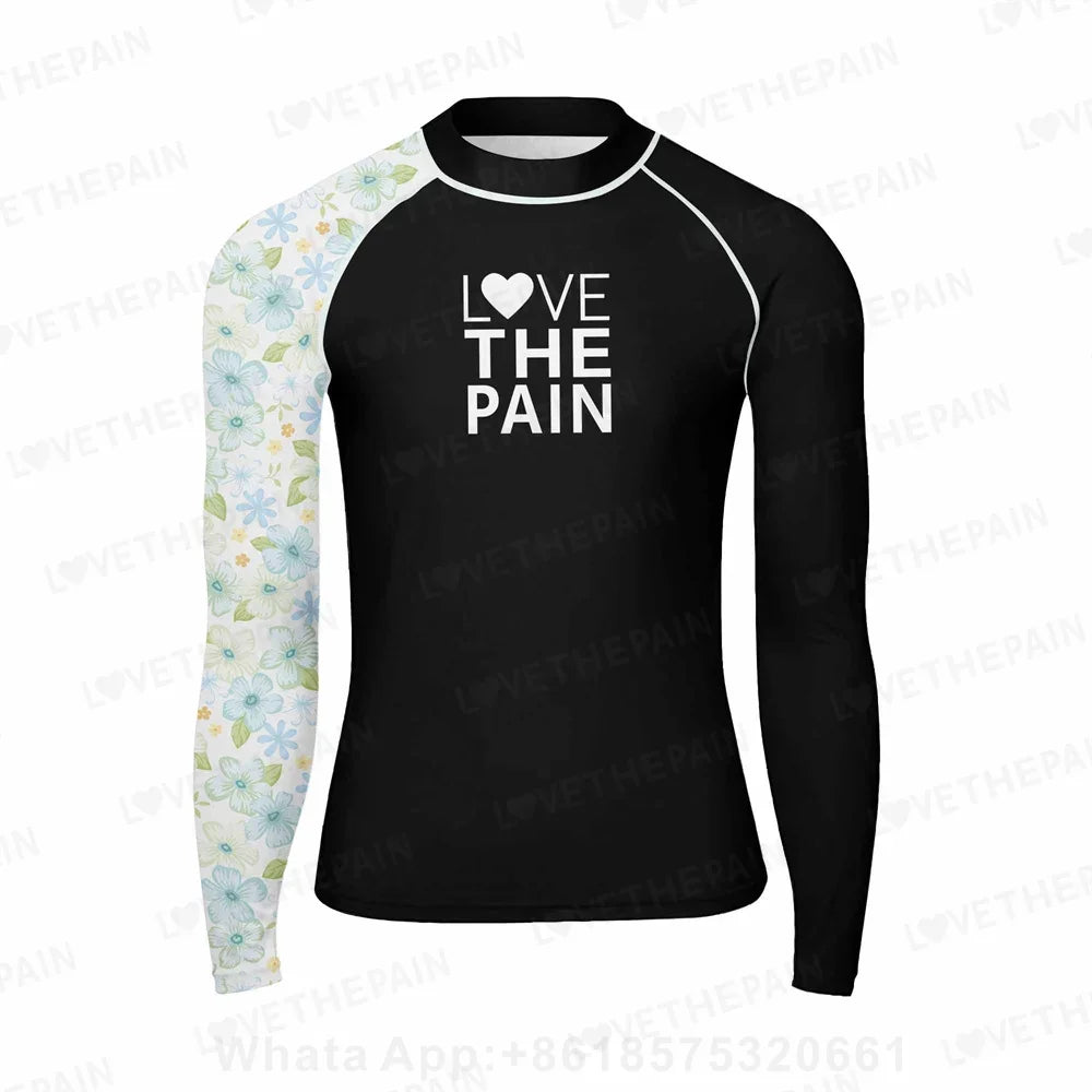 Men Long Sleeve Surfing Rash Guard Summer Surf Clothes T-shirt Swimwear Swim Beach Uv Swimming Diving Suit Rashguard Camiseta