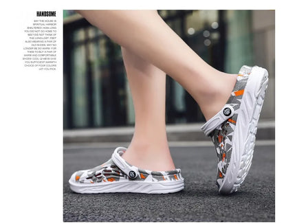 Men Sandals Light EVA Men's Casual Shoes Hole Shoes Clogs Home Garden Outdoor Male Beach Flat Slippers Big Size 49