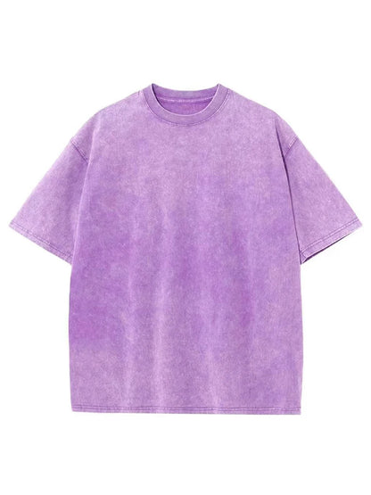 Men's Washed Vintage T-Shirts Street Hip Hop Retro Punk T Shirt women Harajuku Casual Cotton Short Sleeve Acid Wash TShirts top