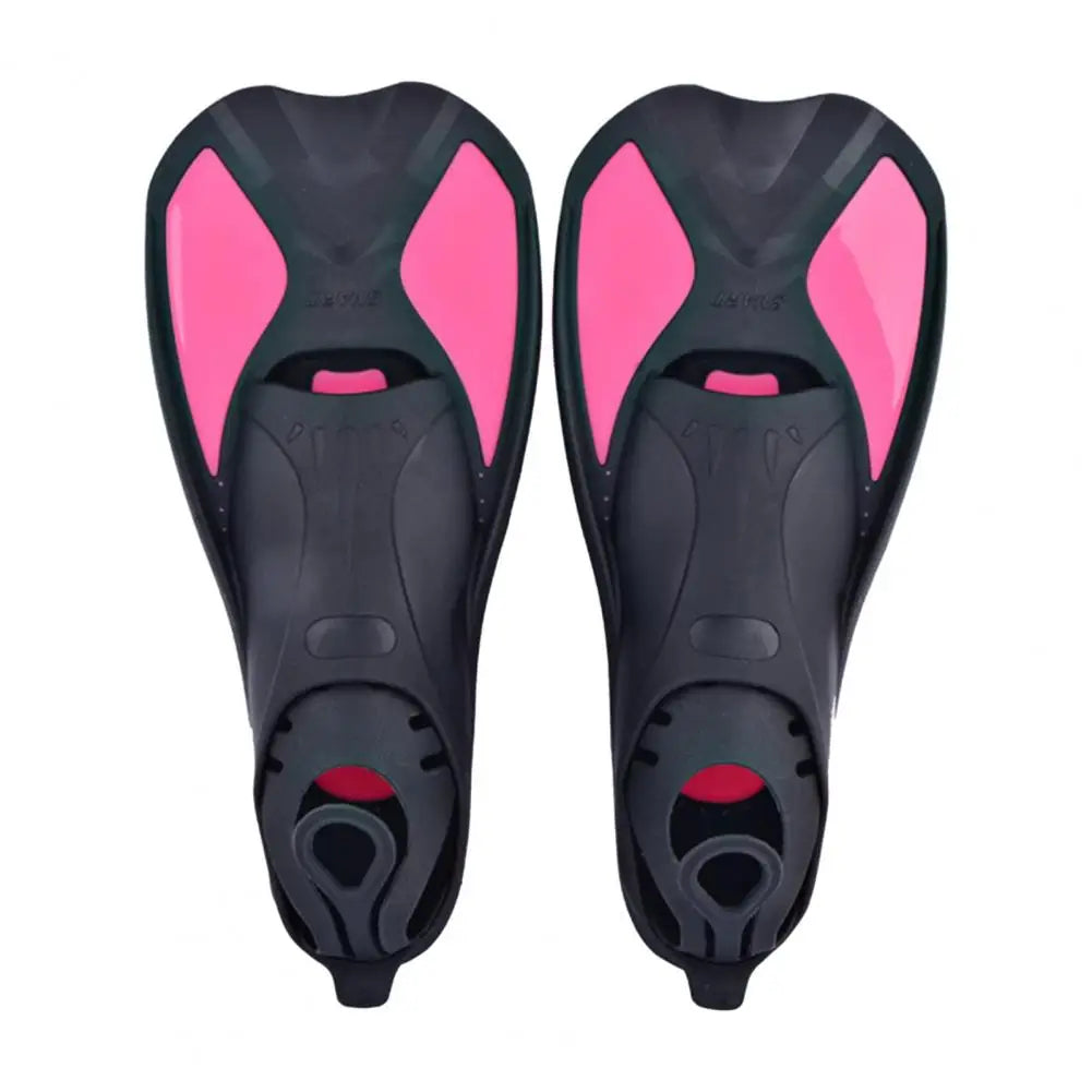 Diving Fins Swimming Training Fins Professional Snorkeling Flippers Short Blade Flippers Leg Strength Building Swimming Flippers
