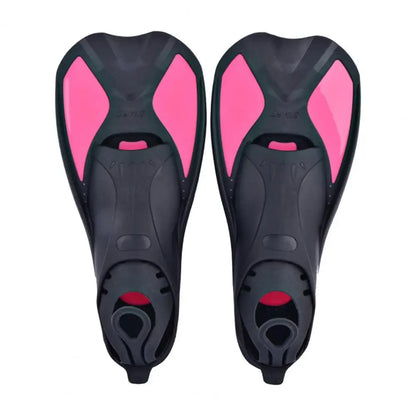 Diving Fins Swimming Training Fins Professional Snorkeling Flippers Short Blade Flippers Leg Strength Building Swimming Flippers