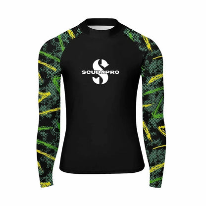 Men's Rash Guard Surfing Diving Swimwear Long Sleeve T-shirts UV Protection Swimsuit Swimming Shirt Beach Clothes Rash guard