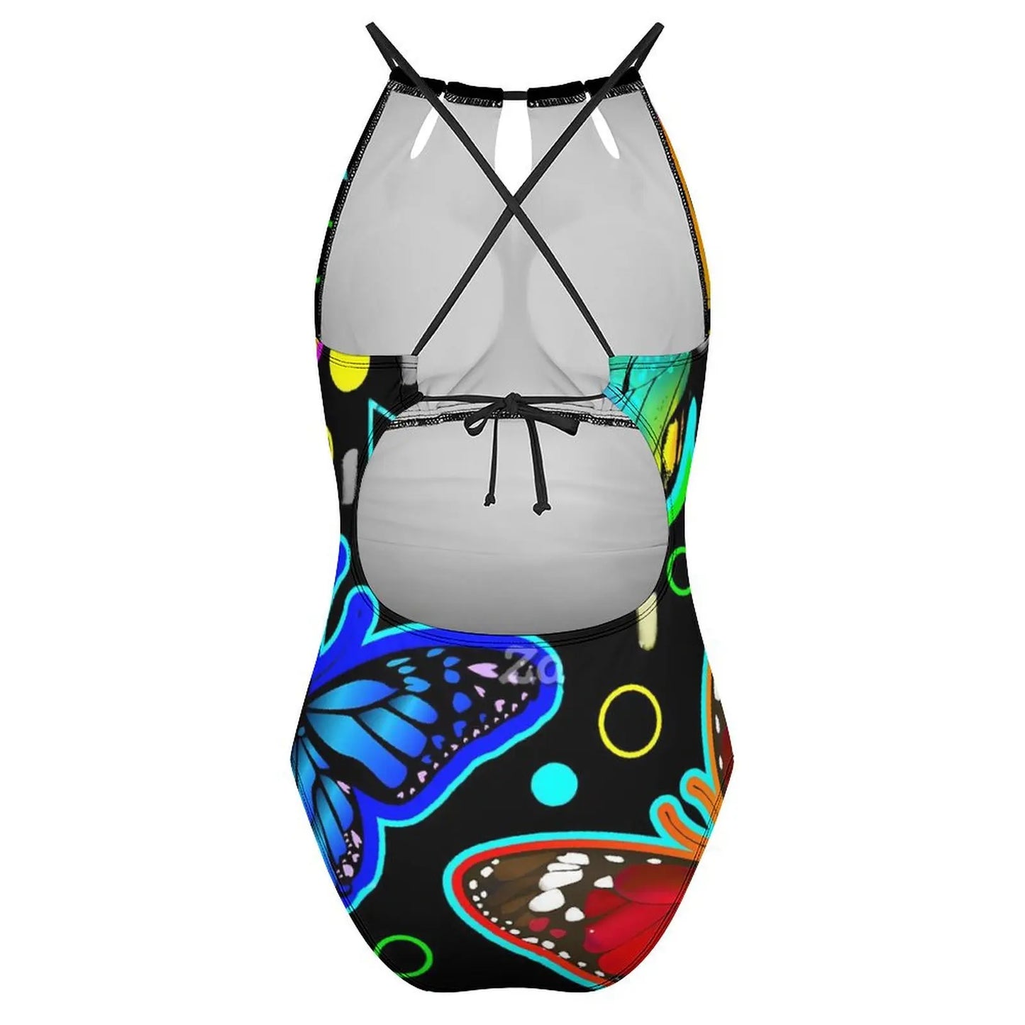 Butterfly Swimsuit Colorful Animal Women Swimwear One-Piece Stylish Swimsuits Holiday Pool Push Up Cut Out Beach Outfits