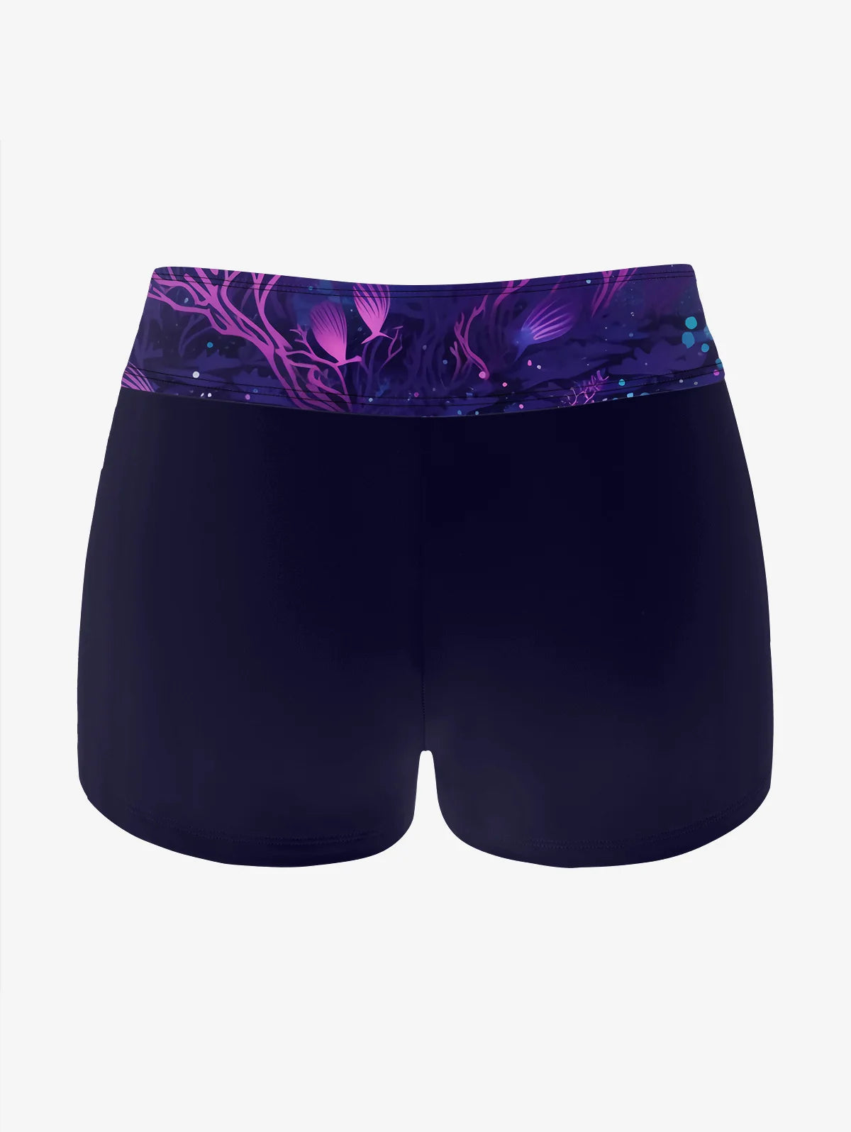 Women's Gothic Mermaid Plant Glitter Printed Bikini, Tankini Swimsuit, Adjustable Strap Bathing Suit, 2 Pieces Swimwear, 5XL