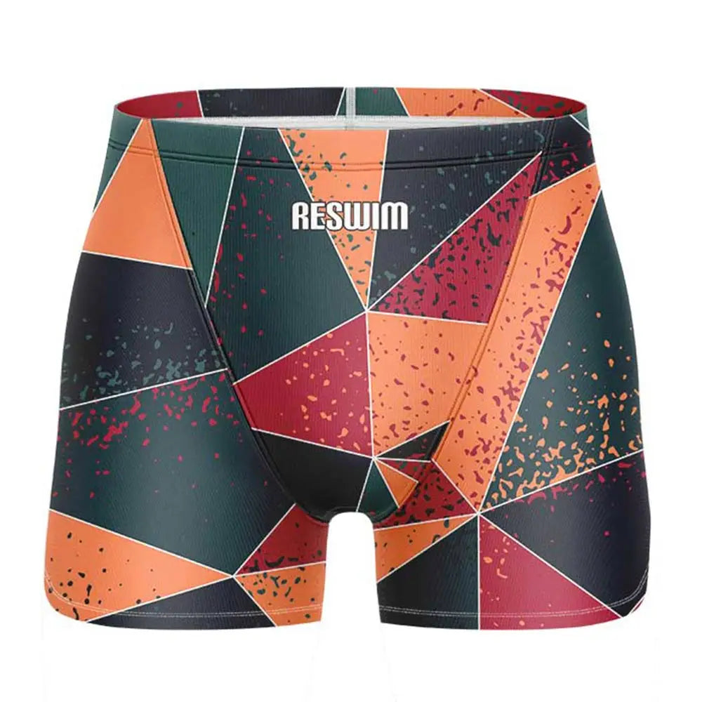 Men's Swim Shorts Swim Trunks Jammer Swimsuit Swimming Trunks Athletic Training Swimwear Boys Beach Surfing Tights Swimsuit