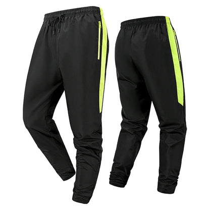 Men's Side Stripe Color Block Track Pants with Elastic Drawstring Solid Color Casual Athletic Joggers for Gym & Daily Gym
