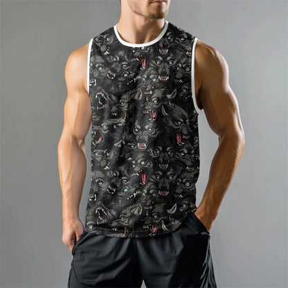 Fashion 3D Printed Graphic Summer Vest For Men Casual Street Star Graphic Loose Sleeveless Tee Gym Fitness Pullover Top 2025