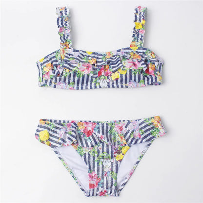 Multi Style Kids Girls Bikini Set Print Girls Kids Swimwear Swimsuit Summer Children Biquini Infant Bathing Suit