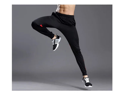 Men Running Sport Pants With Zipper Pockets Football Joggings Training Sweatpants Basketball Soccer Trousers workout pant Male
