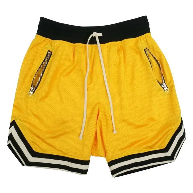 Men's Sports Basketball Shorts Mesh Quick Dry Fitness Joggers Casual Breathable Male Sportswear Summer Gym Shorts Men Pants