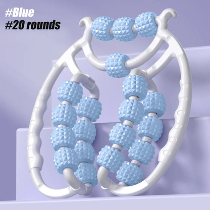 20 Wheel Annular Leg Clamp Massager Body Slimming Roller Massage for Body Massager Relax