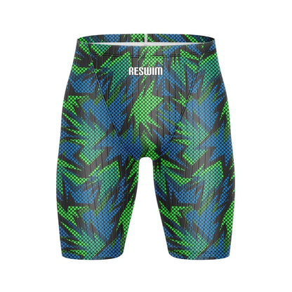 Summer Men's Beach Swimming Trunks Pro Swim Jammer Endurance Athletic Training Swimsuit Shorts Swimwear Jammer Tights Surf Pants