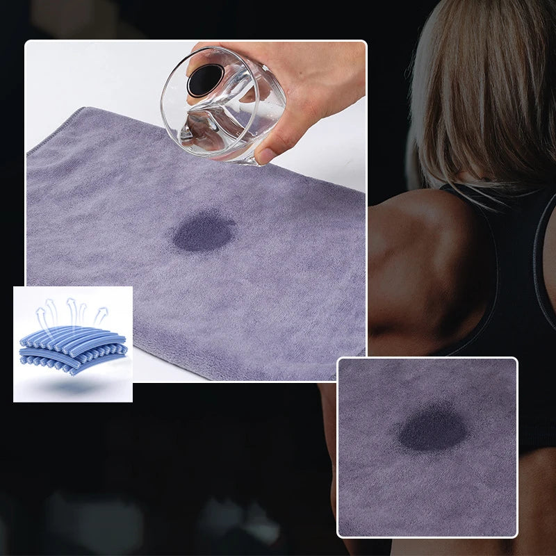 Microfiber Yoga Exercise Swimming Fitness Towel Super Soft and Quick-Drying Towel Gym Equipment Sweat Pad Towel