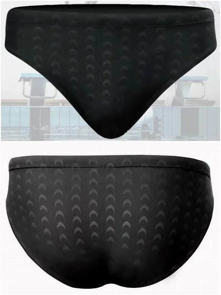 Shark Skin Pattern Swimming Briefs Men beach pool bathing Swimwear Training Swimwear