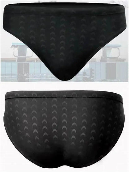 Shark Skin Pattern Swimming Briefs Men beach pool bathing Swimwear Training Swimwear