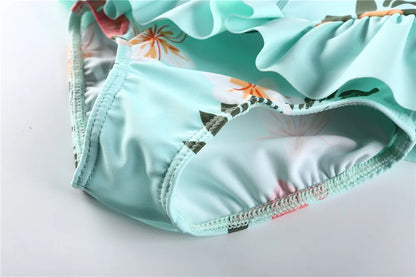 Wishere Swimsuit One-piece Baby Swimwear Girl's Bikini Swimming Rashguard UPF50+ Beachwear Sunsuit Kids Bathing Surfing Suit