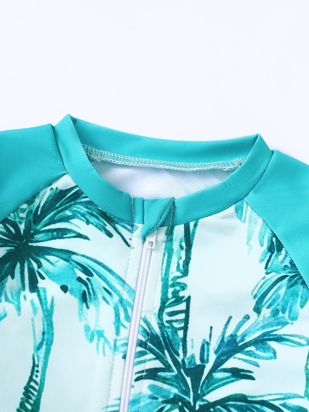 Baby Boys' Palm Print Rash Guard Set with Shorts & Hat
