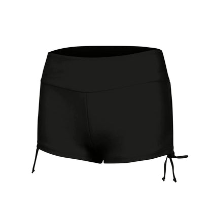 Women Swimsuit Panties Swimwear Beach Shorts High Waist Sides Adjustable Drawstring Stretch Sports Bathing Suit Tankini Bottoms