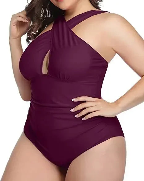 One-Piece Swimsuit for Women Size L-3XL Ladies Push Up Swimwear Swimming Suits Bathing Beachwear Bathers