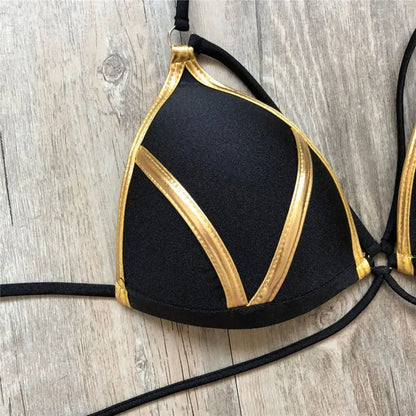 7 Colors S - XL Push Up Bikini Women Swimwear Female Swimsuit Two-pieces Bikini set Bra Cup Bather Bathing Suit Swim